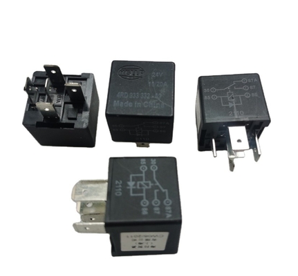 Hella Relay 4RD 933 332-09 5 PIN 24V Phụ Tùng Máy Xây Dựng 10/20A Cho SANY