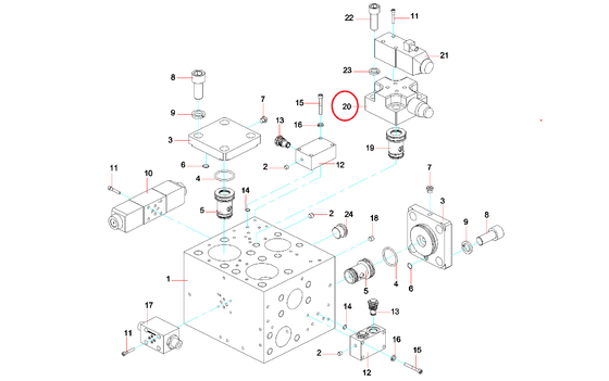 A229900005589 Tấm che, Van tràn từ tính CVU-32-C3-W-H for SANY